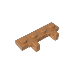 GDS-894 - Hinge Plate 1 x 4 Locking Dual 1 Finger