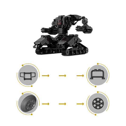 MOC-58403 Mech Tank Hunter Killer X1