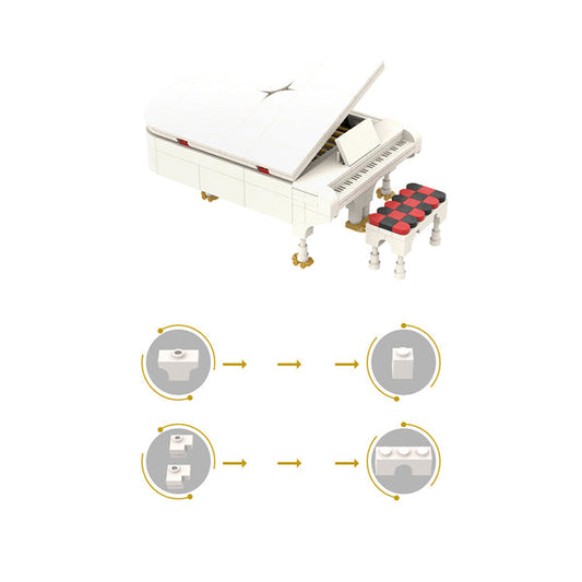 MOC-141786 Grand piano white