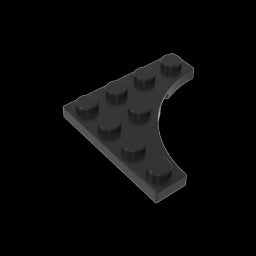 GDS-90033 - Plate Special 4 x 4 with Curved Cutout