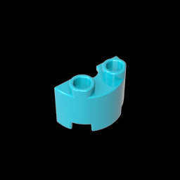 GDS-90040 - Brick Round, Half 1 x 2