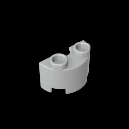 GDS-90040 - Brick Round, Half 1 x 2