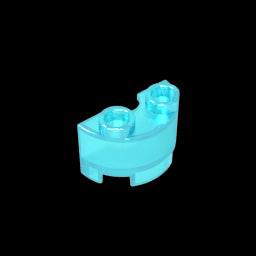 GDS-90040 - Brick Round, Half 1 x 2