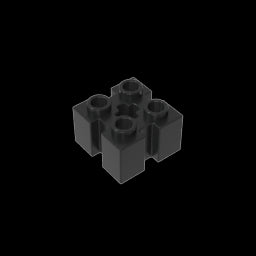 GDS-90179 - Brick Special 2 x 2 with Grooves and Axle Hole