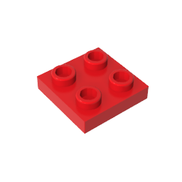 GDS-902 - Plate Special 2 x 2 with Pin on Bottom