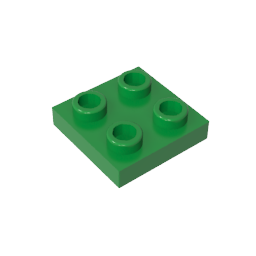 GDS-902 - Plate Special 2 x 2 with Pin on Bottom