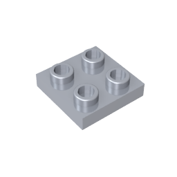 GDS-902 - Plate Special 2 x 2 with Pin on Bottom