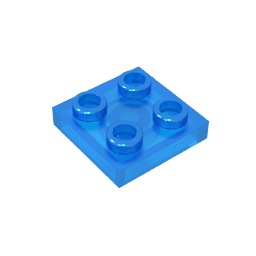 GDS-902 - Plate Special 2 x 2 with Pin on Bottom