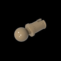 GDS-903 - Technic Pin with Friction Ridges Lengthwise and Towball