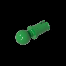 GDS-903 - Technic Pin with Friction Ridges Lengthwise and Towball