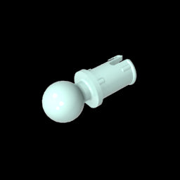 GDS-903 - Technic Pin with Friction Ridges Lengthwise and Towball