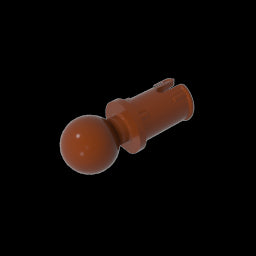 GDS-903 - Technic Pin with Friction Ridges Lengthwise and Towball