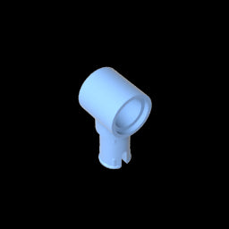 GDS-925 - Technic Pin Connector Hub with 1 Pin with Friction Ridges Lengthwise