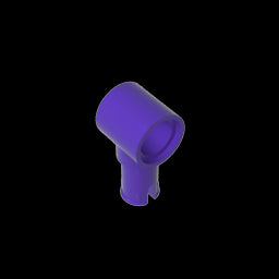 GDS-925 - Technic Pin Connector Hub with 1 Pin with Friction Ridges Lengthwise