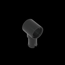 GDS-925 - Technic Pin Connector Hub with 1 Pin with Friction Ridges Lengthwise