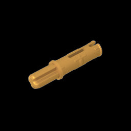 GDS-929 - Technic Axle Pin 3L with Friction Ridges Lengthwise and 1L Axle