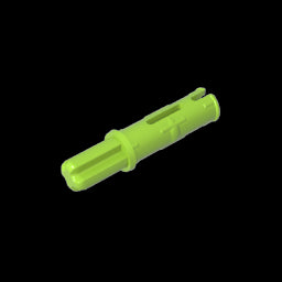 GDS-929 - Technic Axle Pin 3L with Friction Ridges Lengthwise and 1L Axle