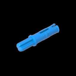 GDS-929 - Technic Axle Pin 3L with Friction Ridges Lengthwise and 1L Axle