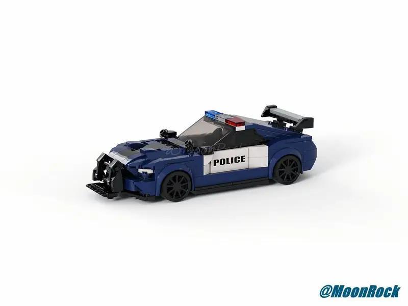 MOC-93291 Ford Mustang Barricade – MOC Brick Store
