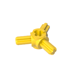 GDS-933 - Technic Axle Connector Hub with 3 Axles at 120 Degrees