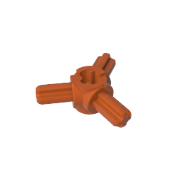 GDS-933 - Technic Axle Connector Hub with 3 Axles at 120 Degrees