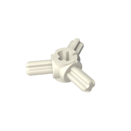 GDS-933 - Technic Axle Connector Hub with 3 Axles at 120 Degrees