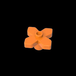 GDS-943 - Plant, Flower 2 x 2 Leaves - Angular