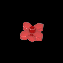 GDS-943 - Plant, Flower 2 x 2 Leaves - Angular