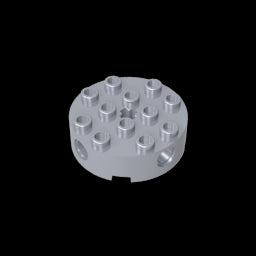 GDS-951 - Brick Round 4 x 4 with 4 Side Pin Holes and Center Axle Hole
