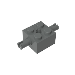 GDS-954 - Brick Special 2 x 2 with 2 Pins and Axle Hole