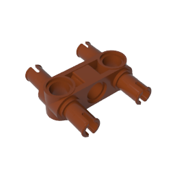 GDS-960 - Technic Pin Connector Hub Perpendicular 3L with 4 Pins