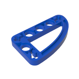 GDS-970 - Technic Beam 3 x 5 L-Shape with Quarter Ellipse Thin