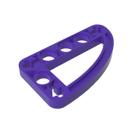 GDS-970 - Technic Beam 3 x 5 L-Shape with Quarter Ellipse Thin