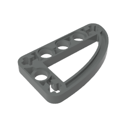 GDS-970 - Technic Beam 3 x 5 L-Shape with Quarter Ellipse Thin