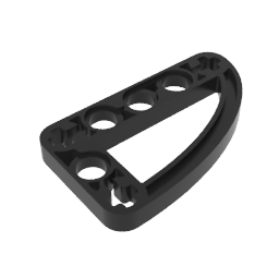 GDS-970 - Technic Beam 3 x 5 L-Shape with Quarter Ellipse Thin