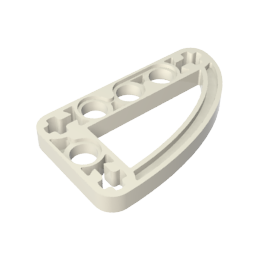 GDS-970 - Technic Beam 3 x 5 L-Shape with Quarter Ellipse Thin