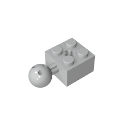 GDS-976 - Technic Brick Modified 2 x 2 with Ball and Axle Hole, with 6 Holes in Ball