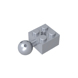 GDS-976 - Technic Brick Modified 2 x 2 with Ball and Axle Hole, with 6 Holes in Ball