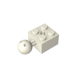 GDS-976 - Technic Brick Modified 2 x 2 with Ball and Axle Hole, with 6 Holes in Ball