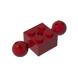 GDS-977 - Technic Brick Special 2 x 2 with 10.2mm Balls with Holes and Axle Hole