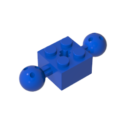 GDS-977 - Technic Brick Special 2 x 2 with 10.2mm Balls with Holes and Axle Hole