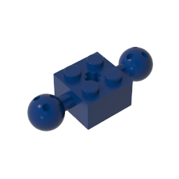 GDS-977 - Technic Brick Special 2 x 2 with 10.2mm Balls with Holes and Axle Hole
