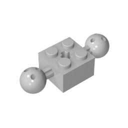 GDS-977 - Technic Brick Special 2 x 2 with 10.2mm Balls with Holes and Axle Hole