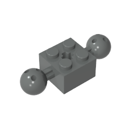 GDS-977 - Technic Brick Special 2 x 2 with 10.2mm Balls with Holes and Axle Hole