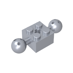 GDS-977 - Technic Brick Special 2 x 2 with 10.2mm Balls with Holes and Axle Hole
