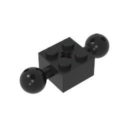 GDS-977 - Technic Brick Special 2 x 2 with 10.2mm Balls with Holes and Axle Hole
