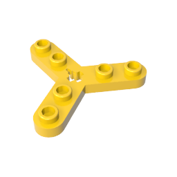 GDS-983 - Technic Plate Rotor 3 Blade with Smooth Ends and 6 Studs (Propeller)