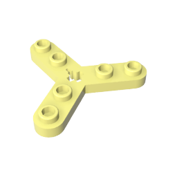 GDS-983 - Technic Plate Rotor 3 Blade with Smooth Ends and 6 Studs (Propeller)