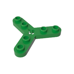 GDS-983 - Technic Plate Rotor 3 Blade with Smooth Ends and 6 Studs (Propeller)