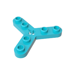 GDS-983 - Technic Plate Rotor 3 Blade with Smooth Ends and 6 Studs (Propeller)
